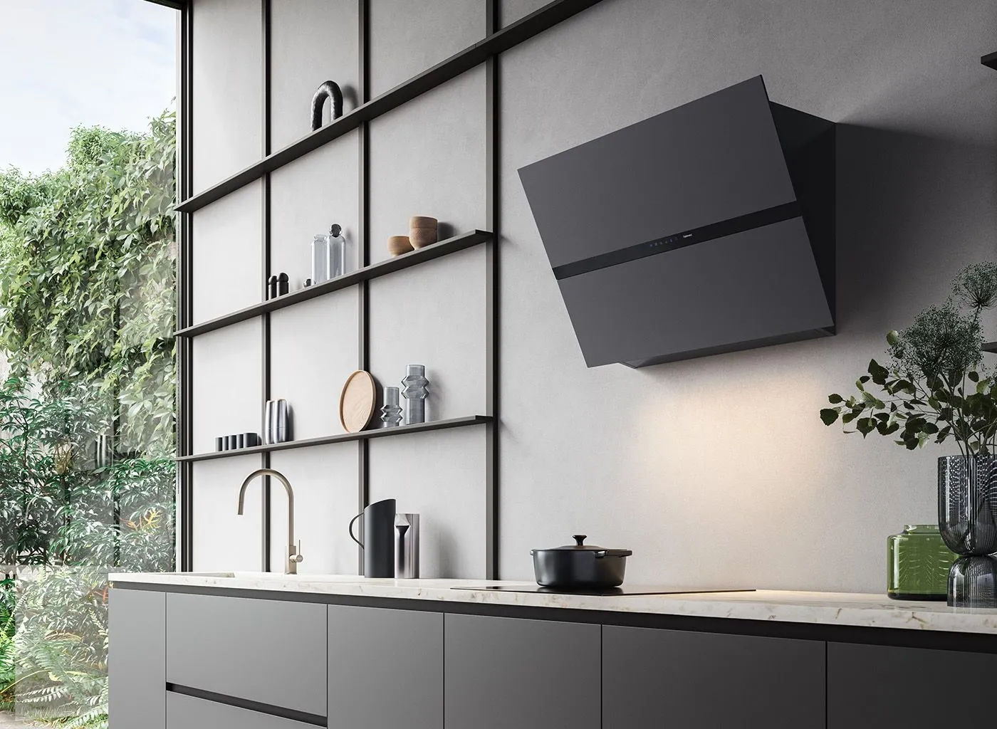 FALMEC Fusion 85 czarny 800 m³/h