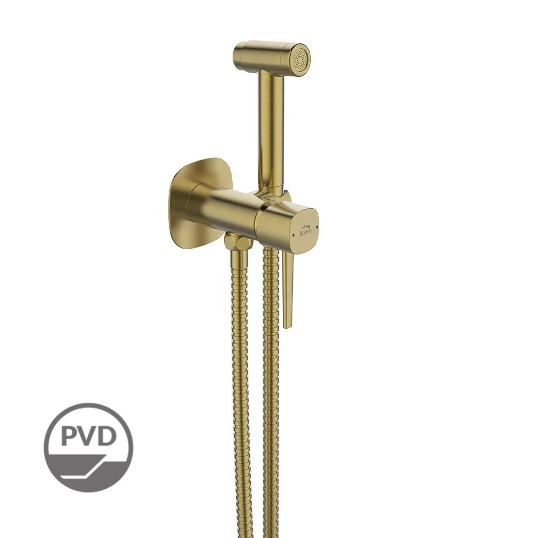 LAVEO Pola - bateria bidetowa podtynkowa z zestawem natryskowym typu bidetta