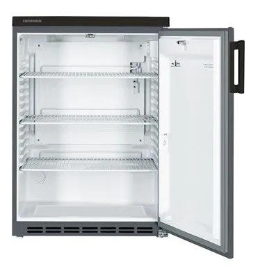 LIEBHERR FKU 1800 antracytowy Chłodziarka do zabudowy pod blat z chłodzeniem statycznym W koszyku cena specjalna !