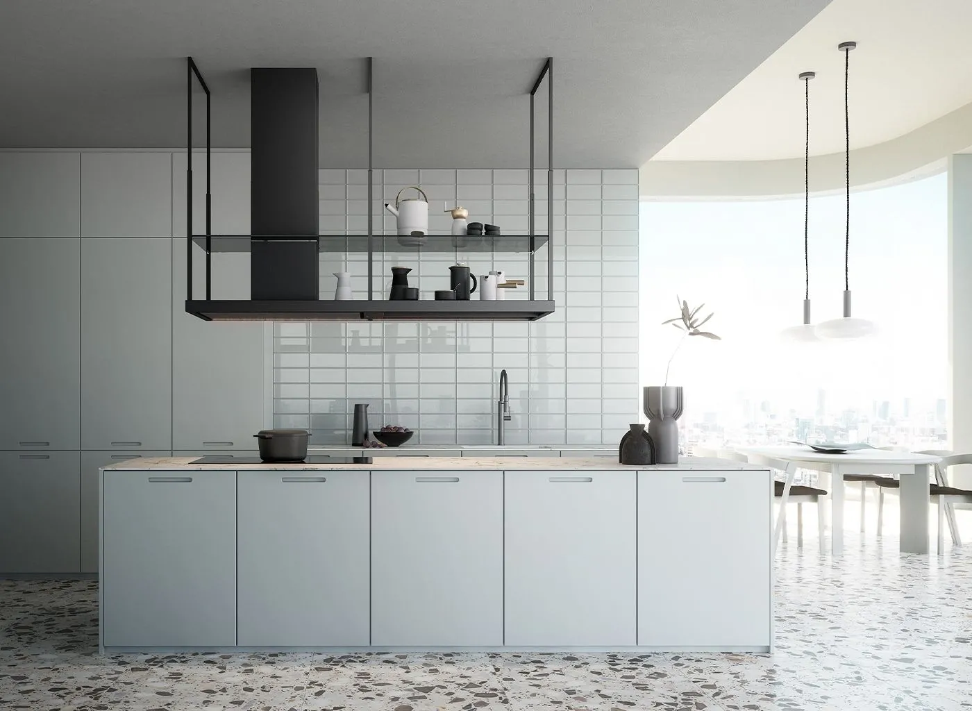 FALMEC Europa Black Isola 175 czarny 800 m³/h