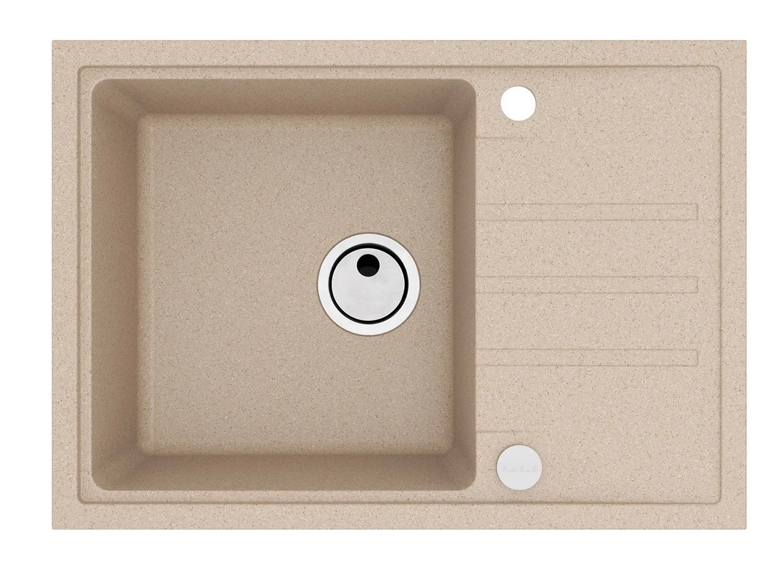 Alveus Intermezzo 40 beż 55 (68x48) z syfonem manualnym