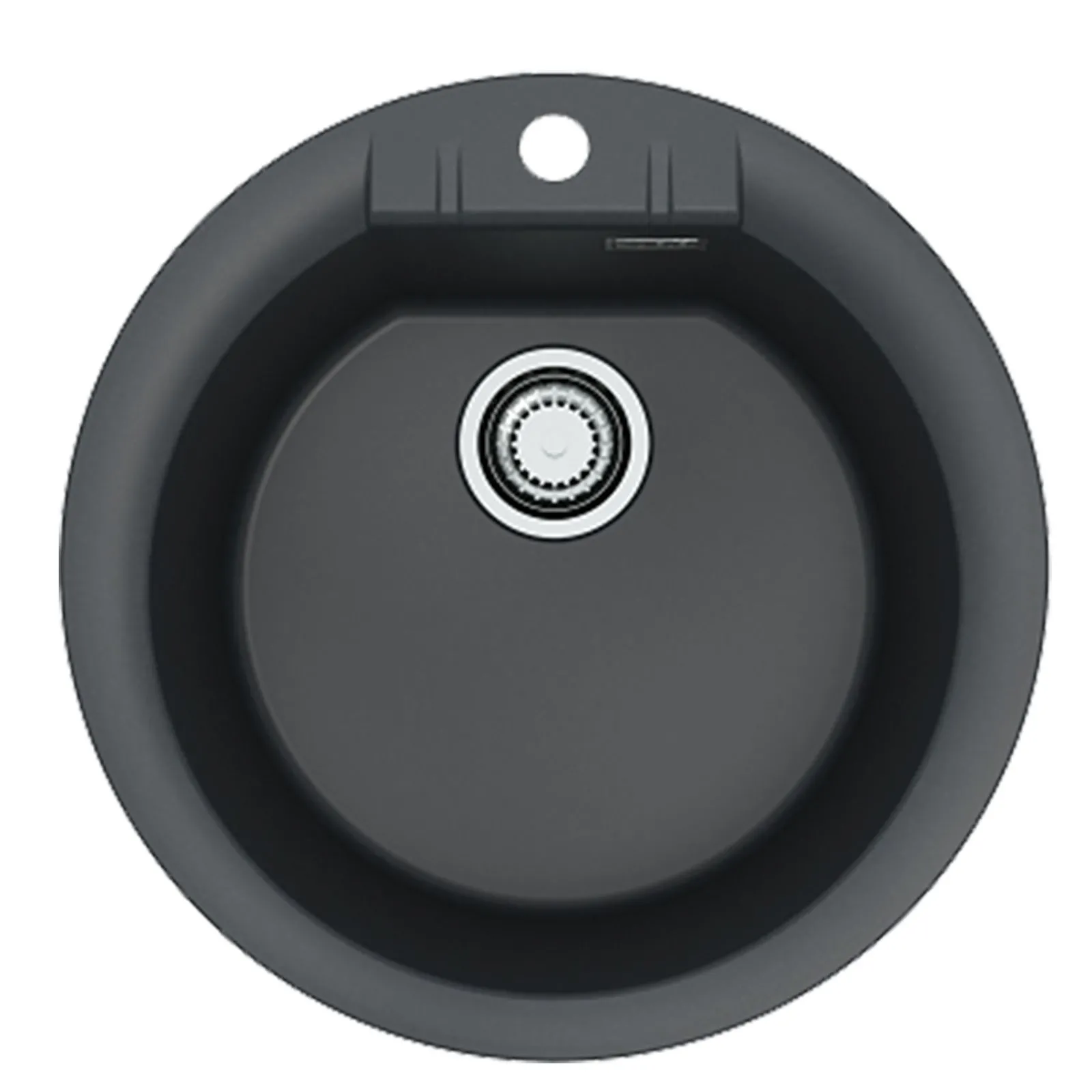 Alveus CADIT 100 kol. 91 CZARNY (fi 425 x 200 mm) zlew Granital kom. z syfonem manulanym 3 1/2"