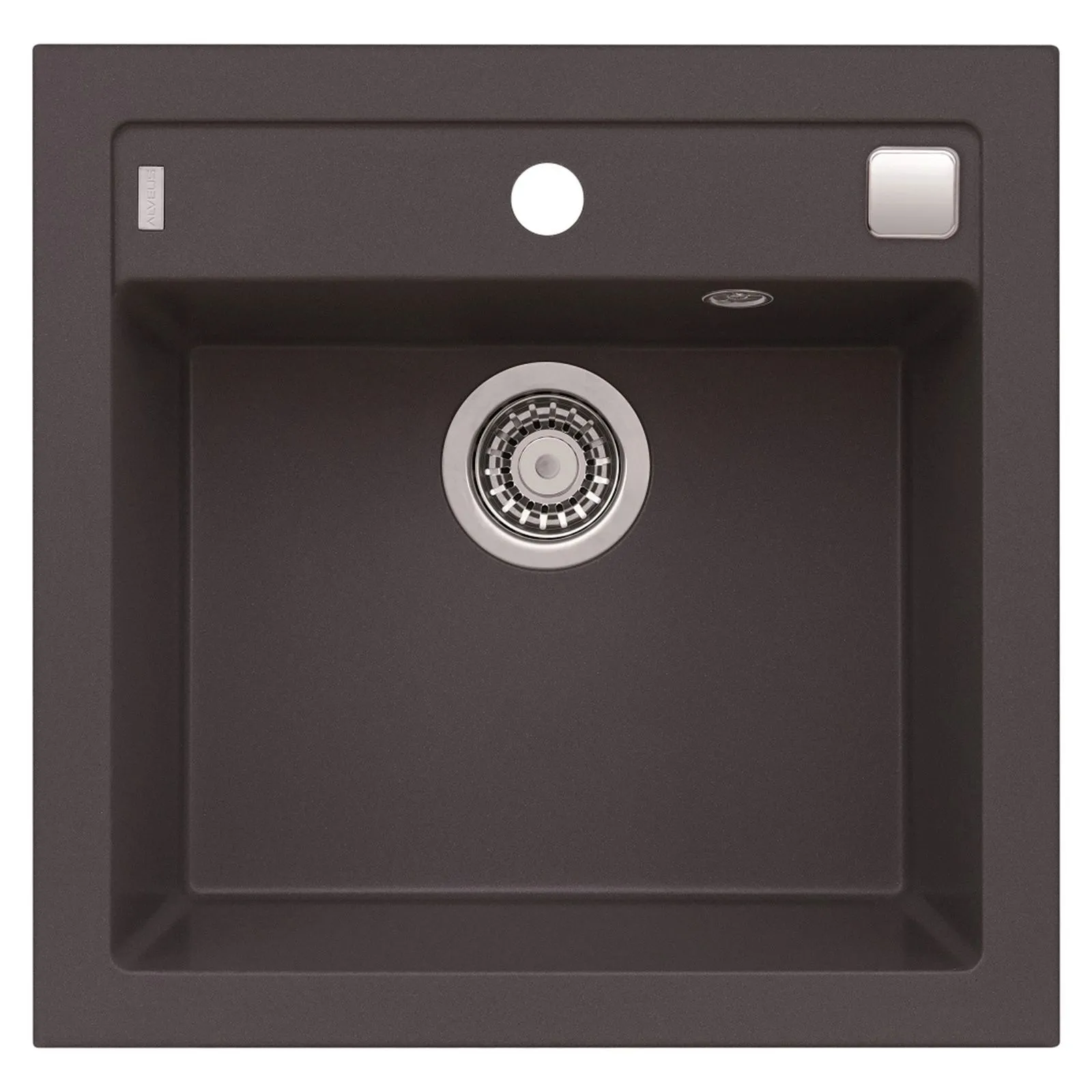 Alveus FORMIC 20 kol. 03 chocolate (52x51) zlew Granital+ 1kom. z syfonem POP-UP
