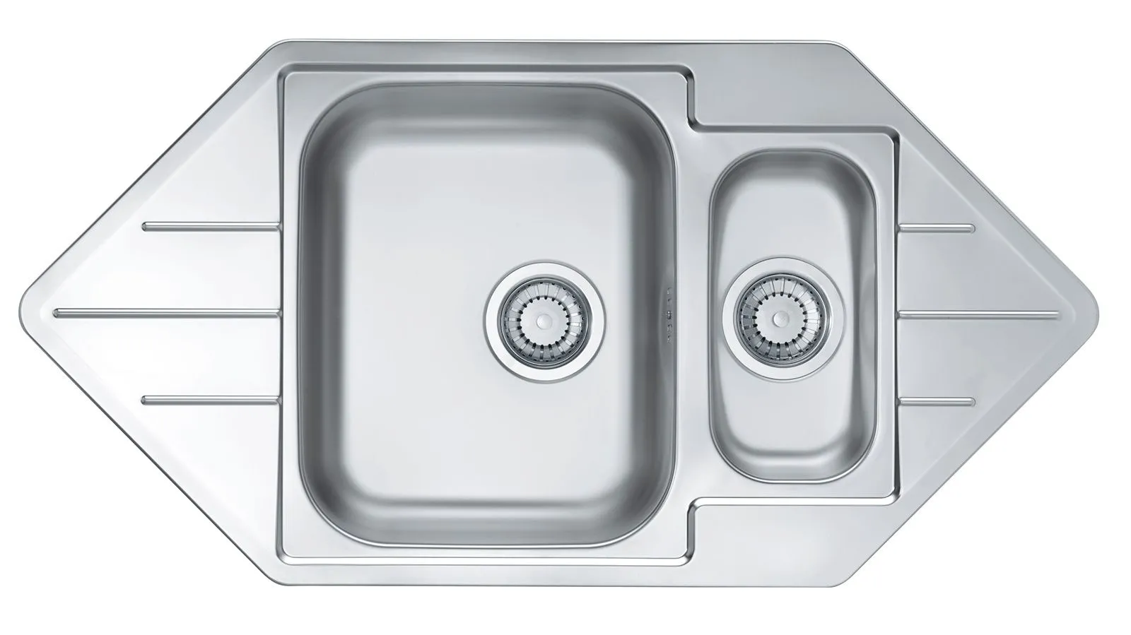 Alveus LINE 40 LEN 90-098x50 1  zlew wpuszczany + syfon