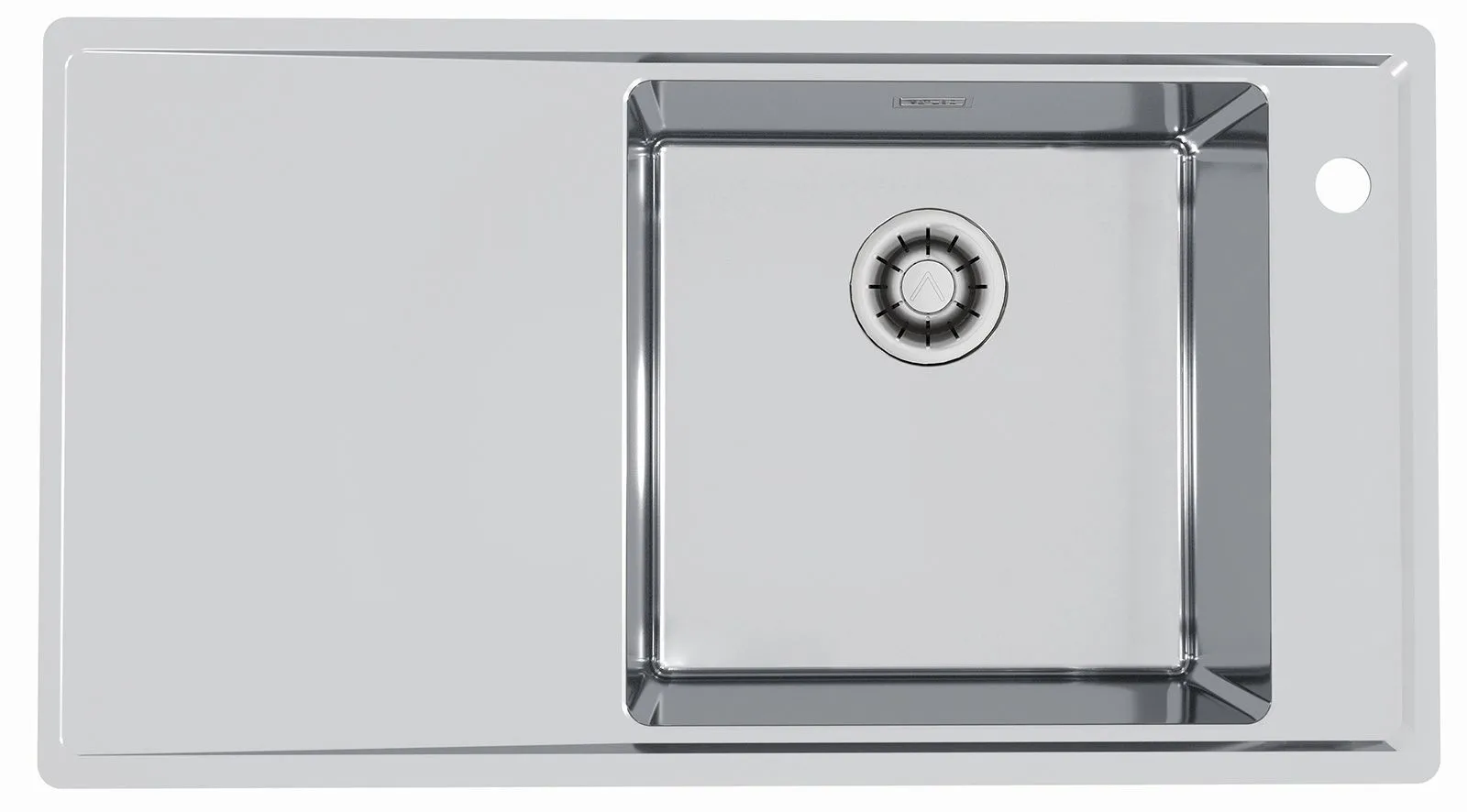 Alveus STRICTO 20 SAT QC P 860x472 zlew wpuszczany F/S + syfon Quick Close