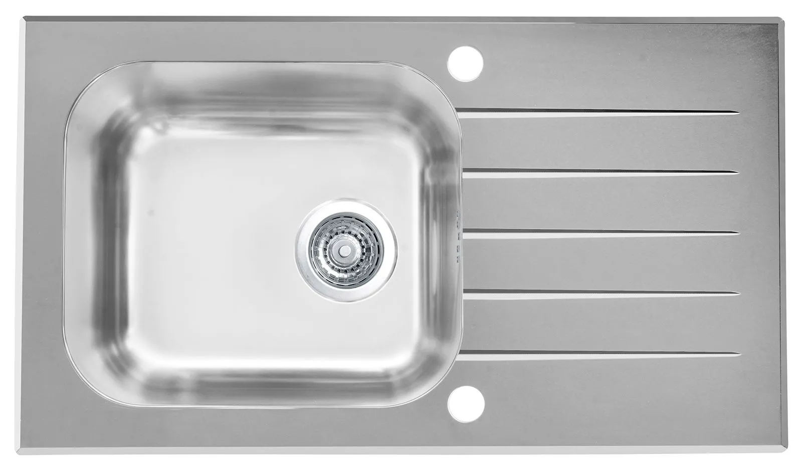 Alveus VITRO 20 (78X43) szare szkło + syfon POP-UP 3 1/2