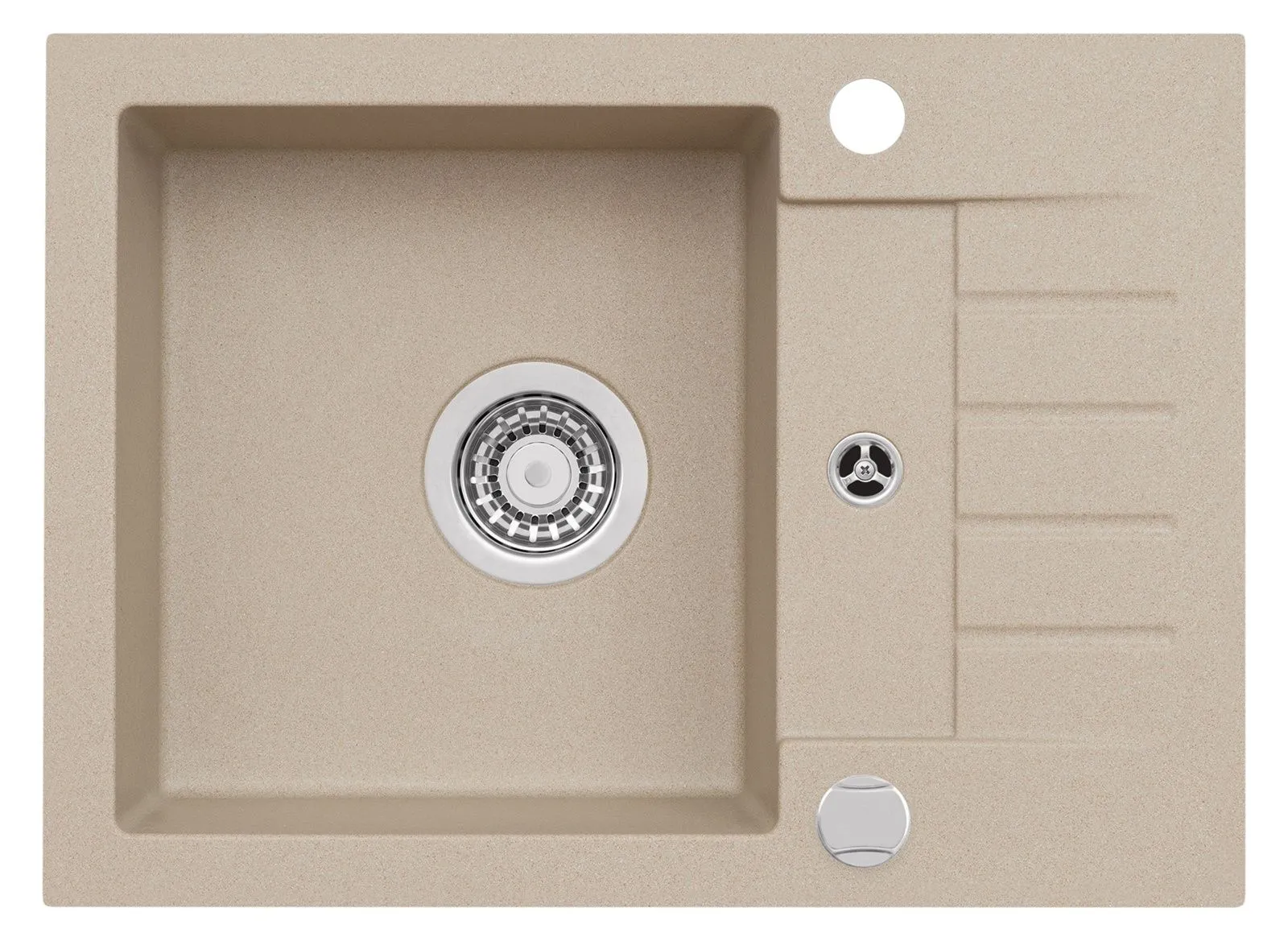 Alveus AMARO 30 Zlewozmywak granital kolor beż 55, z syfonem POP-UP