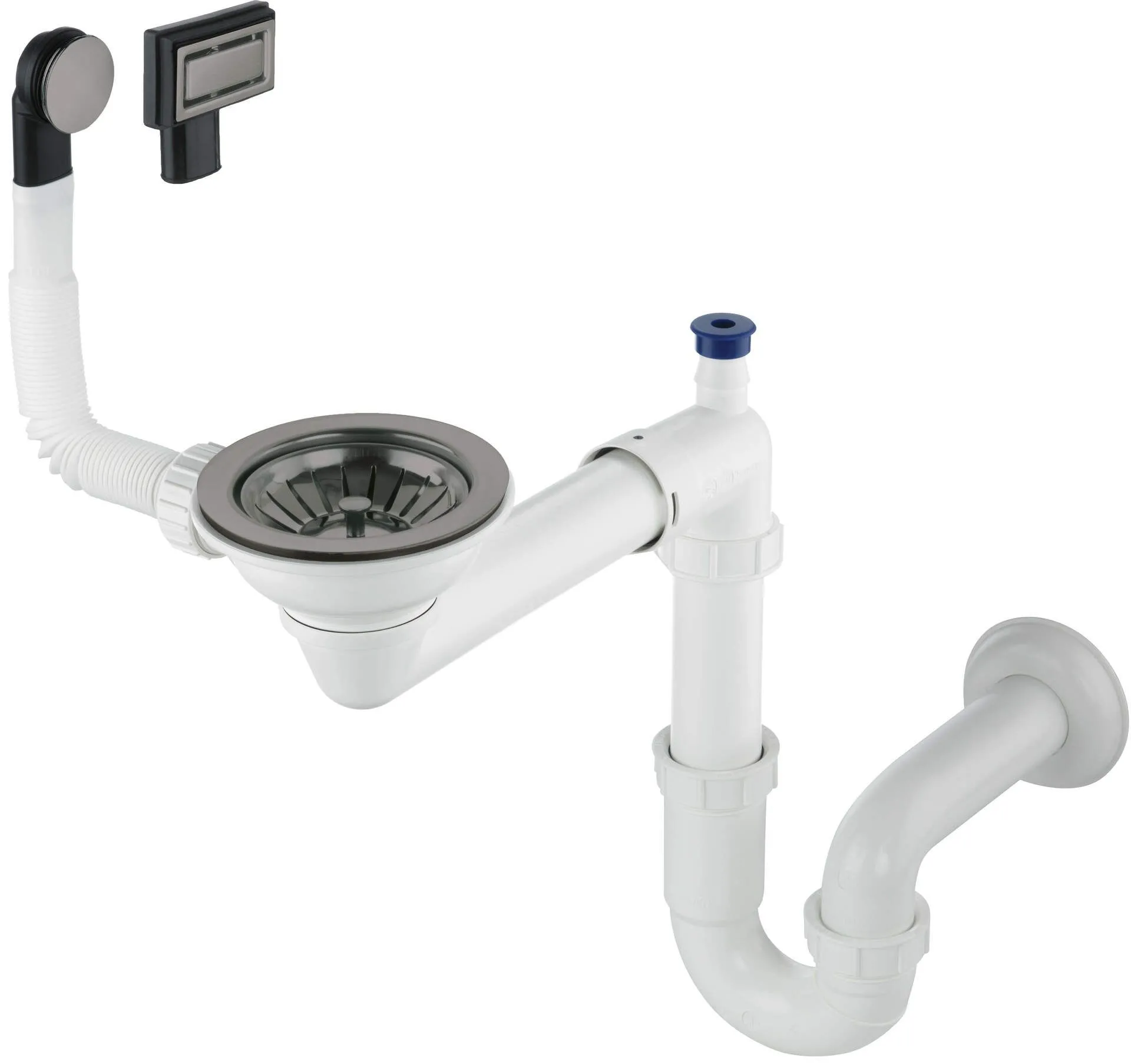 Deante Syfon do zlewozmywaka granitowego 1-komorowego - Space-Saver