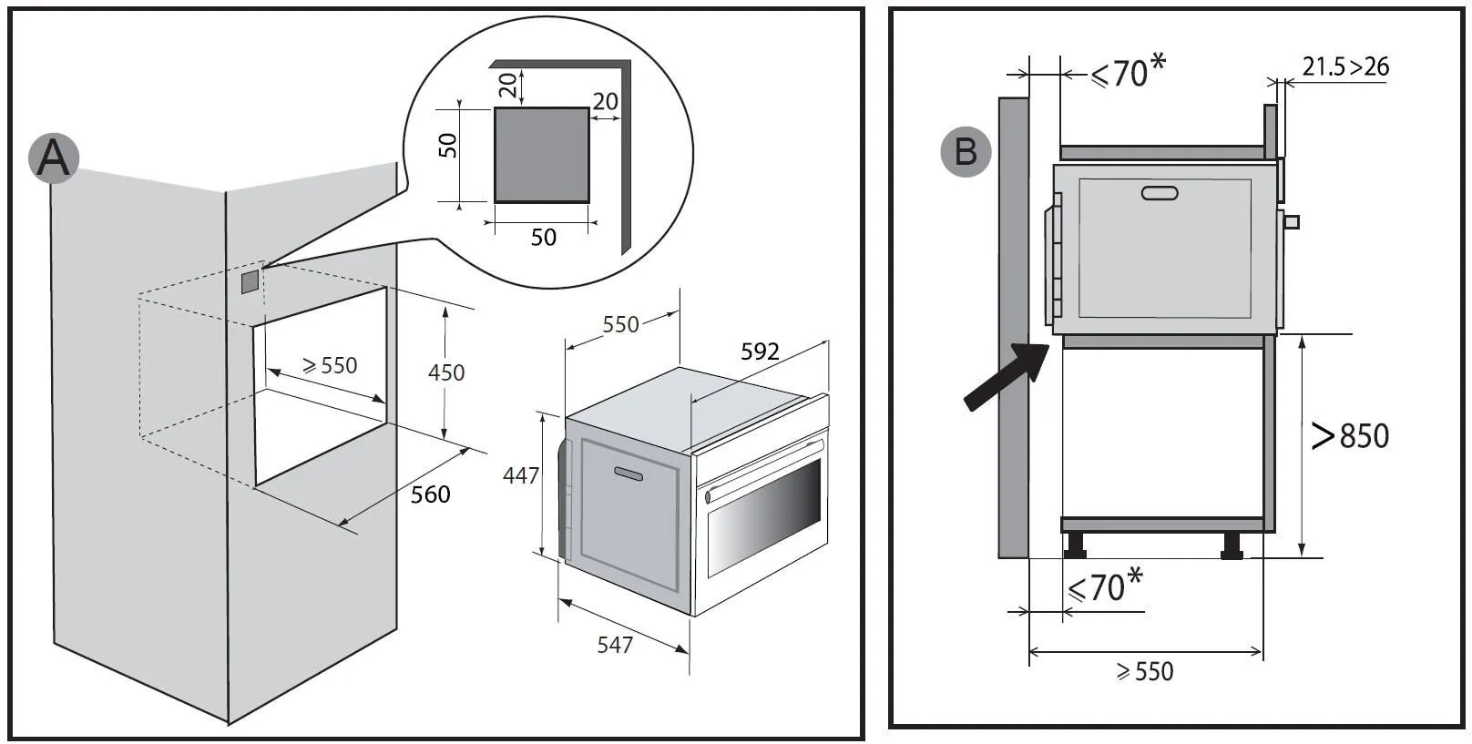 KOMPAKTOWA MIKROFALÓWKA Z GRILLEM DKC4756MB czarny