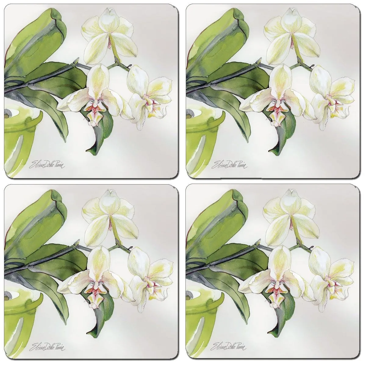 Cala Home Podkładki korkowe małe, pod kubek C11990 Orchid