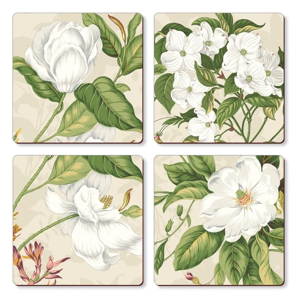 Cala Home Podkładki korkowe małe, pod kubek C12566 Garden Images Natural