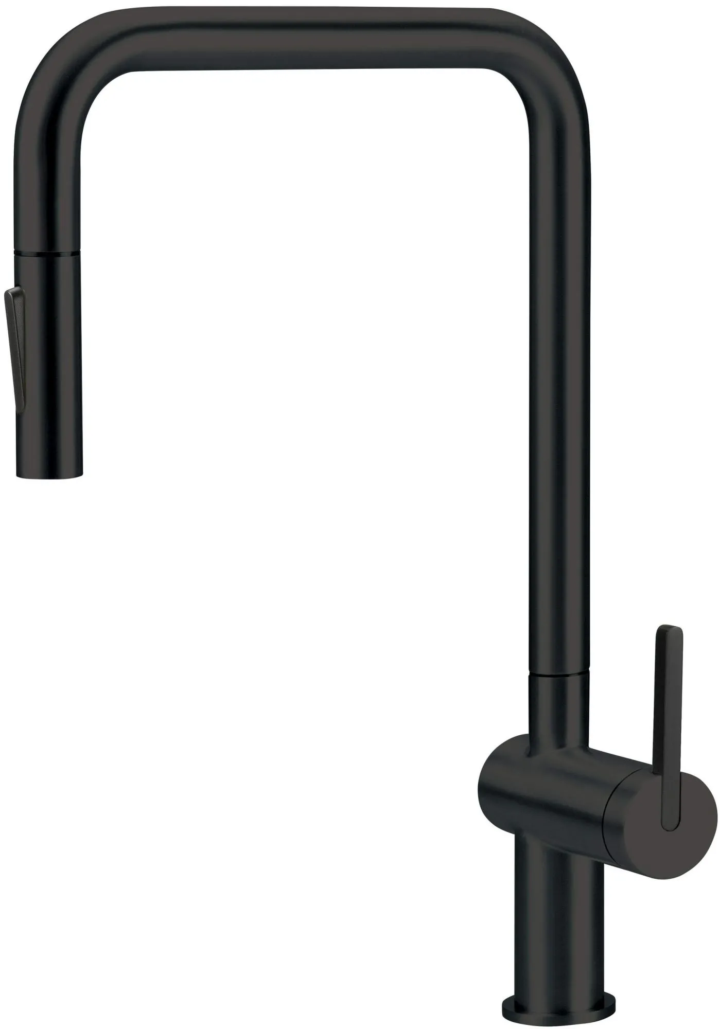 Deante BKM_N73N Czarna Bateria kuchenna z wyciąganą wylewką