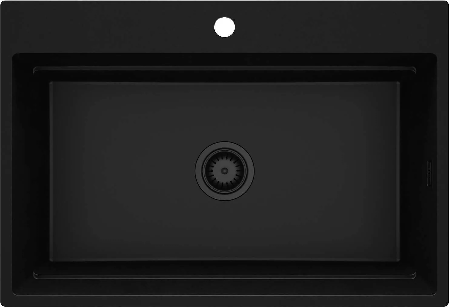 Deante ZRM_N10B Zlewozmywak granitowy magnetyczny 1-komorowy