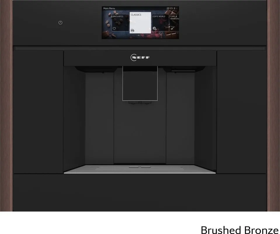 Neff CL9TX11Y0, ekspres do kawy do zabudowy w pełni automatyczny, brąz szczotkowany ZC045BY0