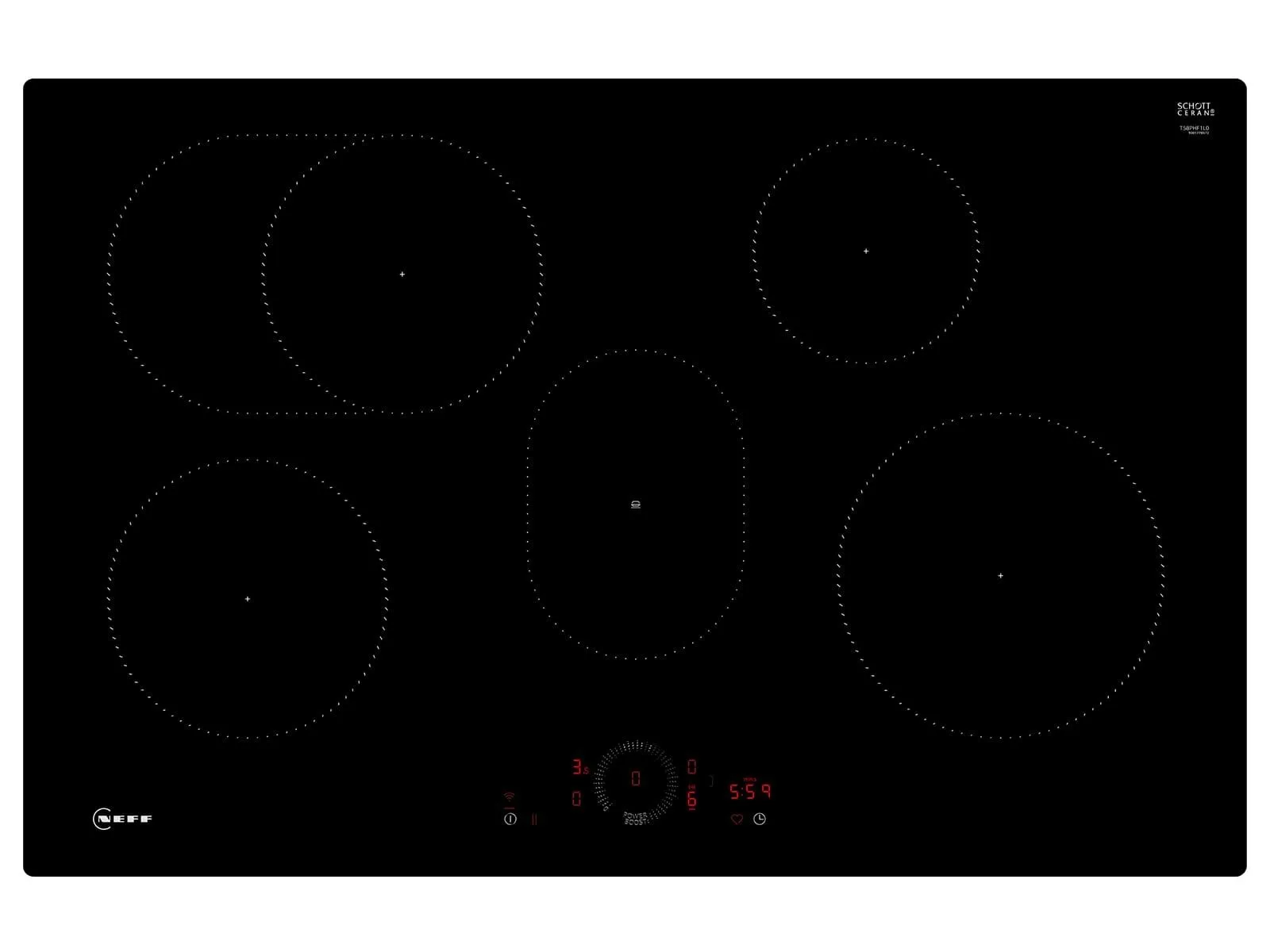 Neff T58PHF1L0 Płyta indukcyjna 80cm do zabudowy na równi z blatem