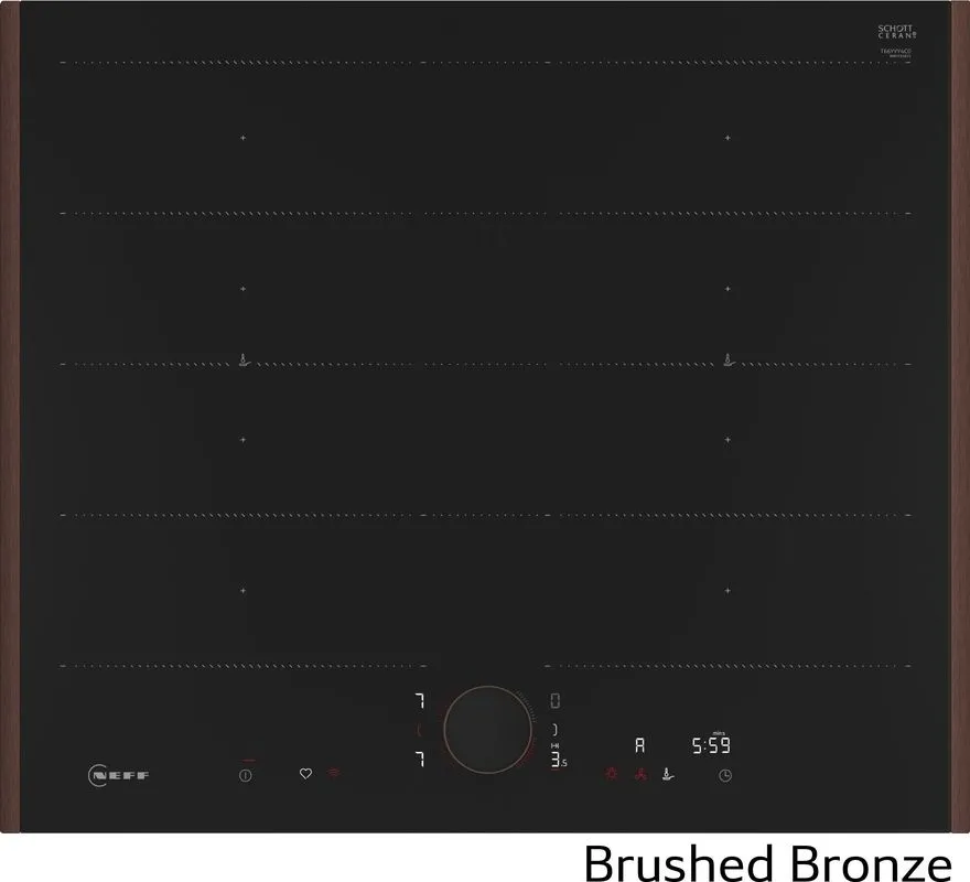 Neff T66YYY4C0-BB + Twist Pad Z9801TWBY0 , płyta indukcyjna, 60 cm, brąz szczotkowany , czujnik smażenia