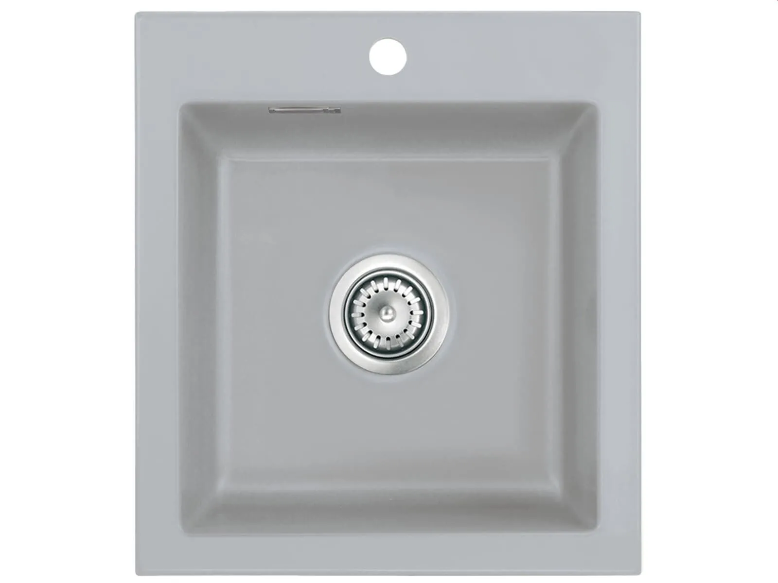 Systemceram Mera 51 Zlew ceramiczny Tytan, korek manualny