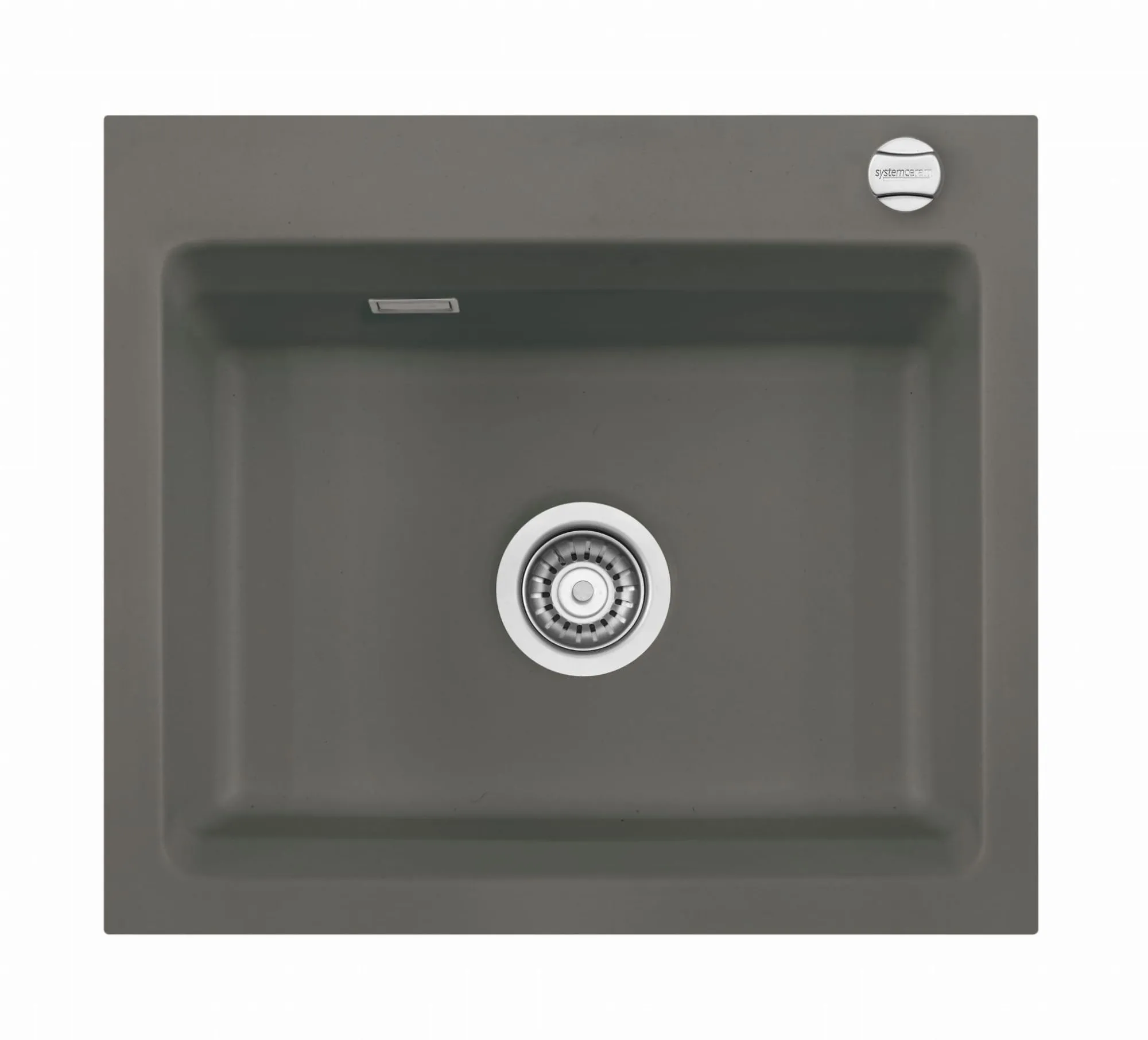 Systemceram Kara 57 Lawa zlewozmywak ceramiczny, korek manualny