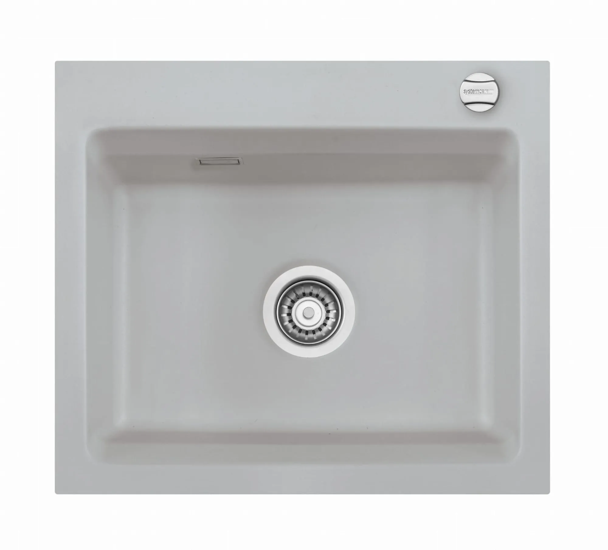 Systemceram Kara 57 Tytan zlewozmywak ceramiczny, korek manualny