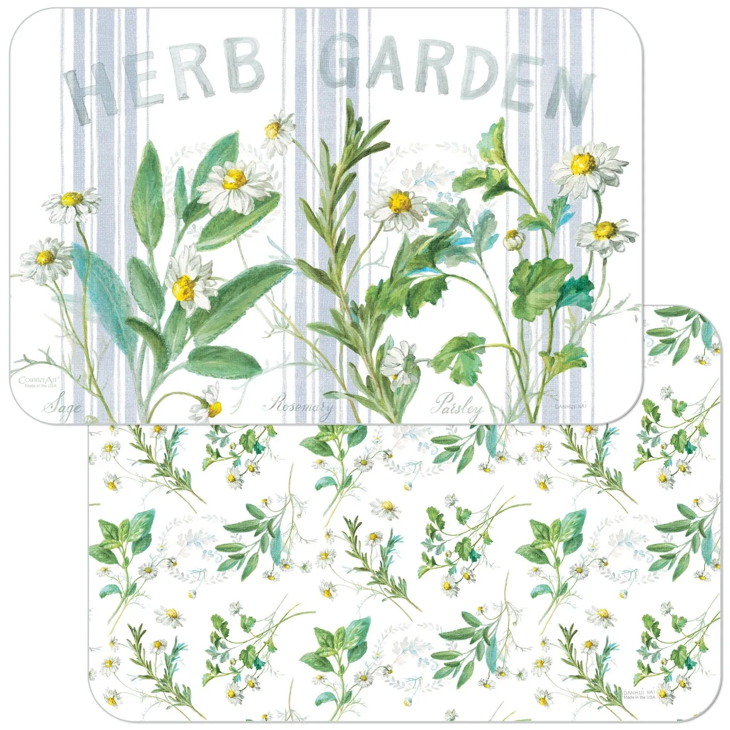 Cala Home Podkładki na stół dwustronne C174-00161 Floursack Herbs