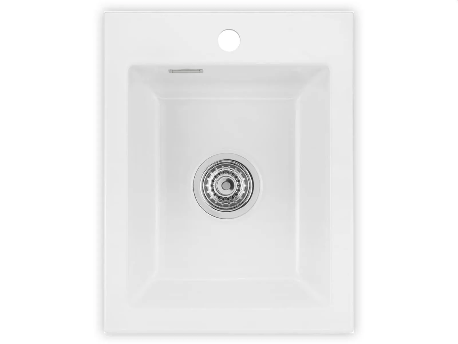 Systemceram Mera 39 Gronland zlewozmywak ceramiczny , korek manualny