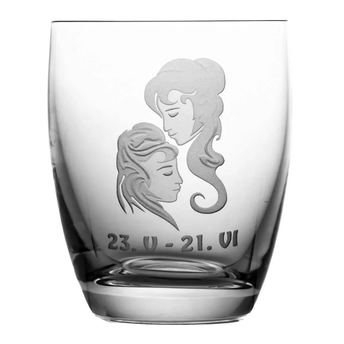 Crystal Julia Szklanka kryształowa znak zodiaku Bliźnięta