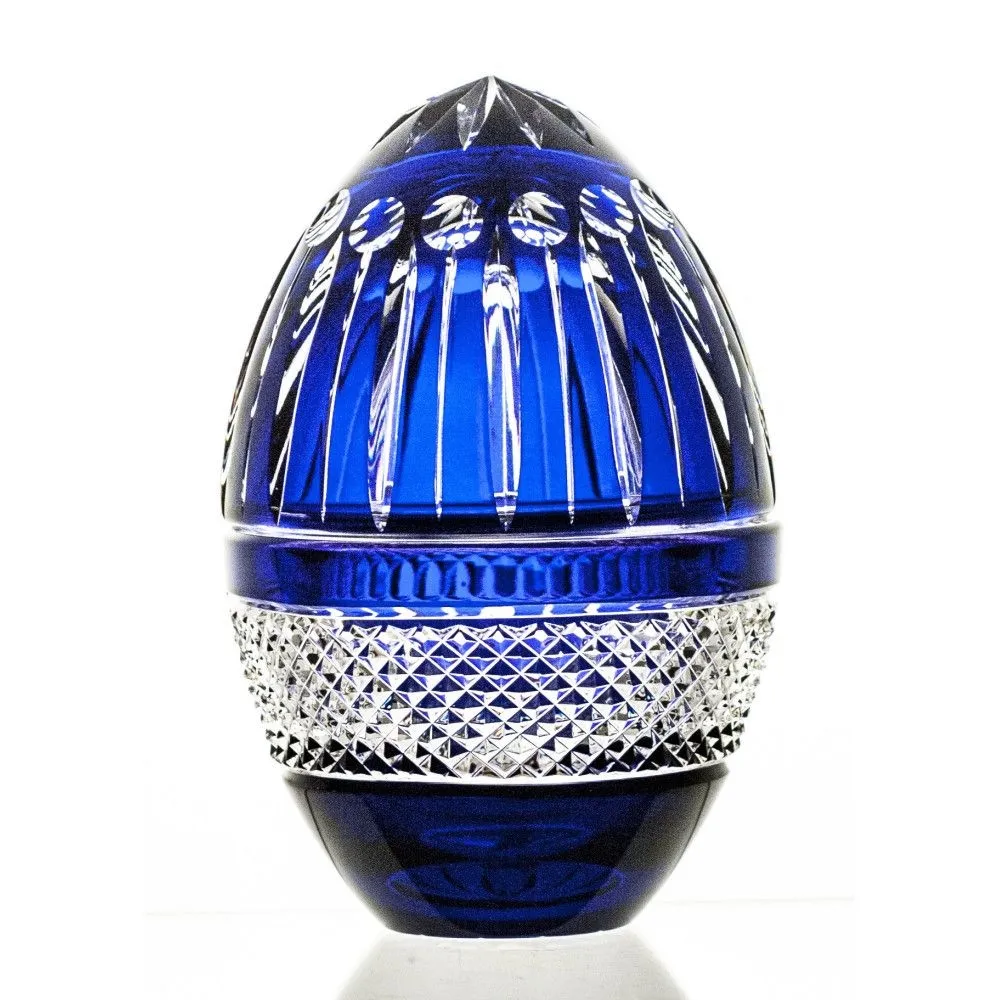 Crystal Julia Kolorowa bomboniera kryształowa jajko  (07558)