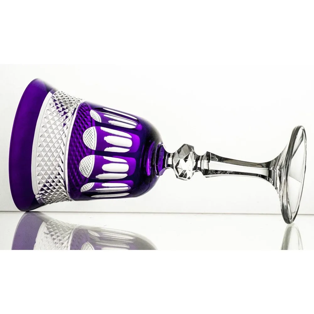 Crystal Julia Kieliszki do wina 6 sztuk ostry fiolet