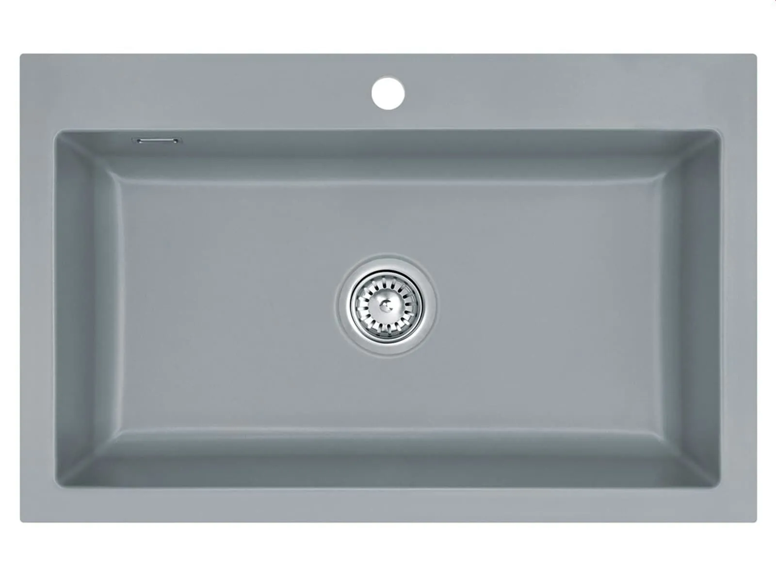 Systemceram Mera 80 Titan Zlew ceramiczny, korek manualny