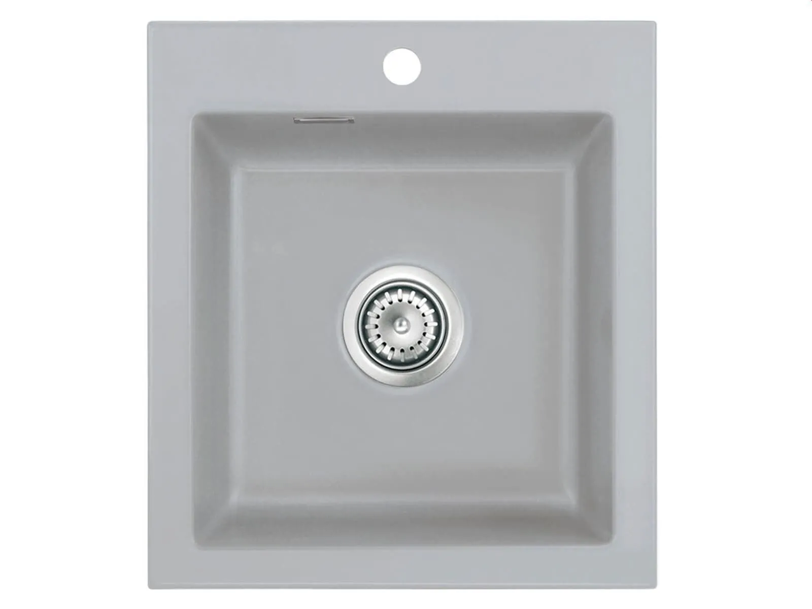 Systemceram Mera 46 Titan, Zlew ceramiczny, korek manualny