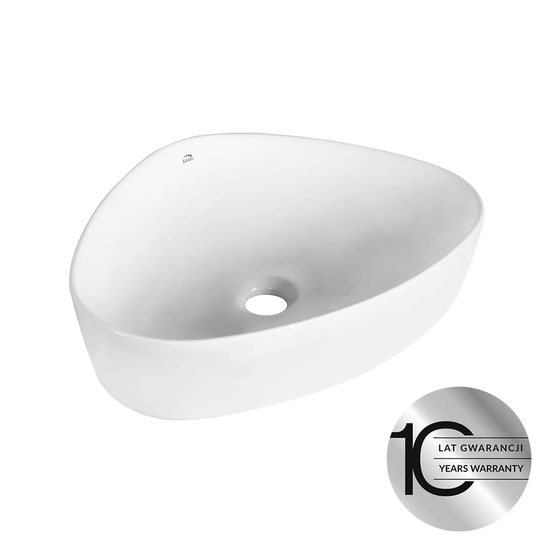 LAVEO Asymmetric VUA 6251 umywalka nablatowa ceramiczna