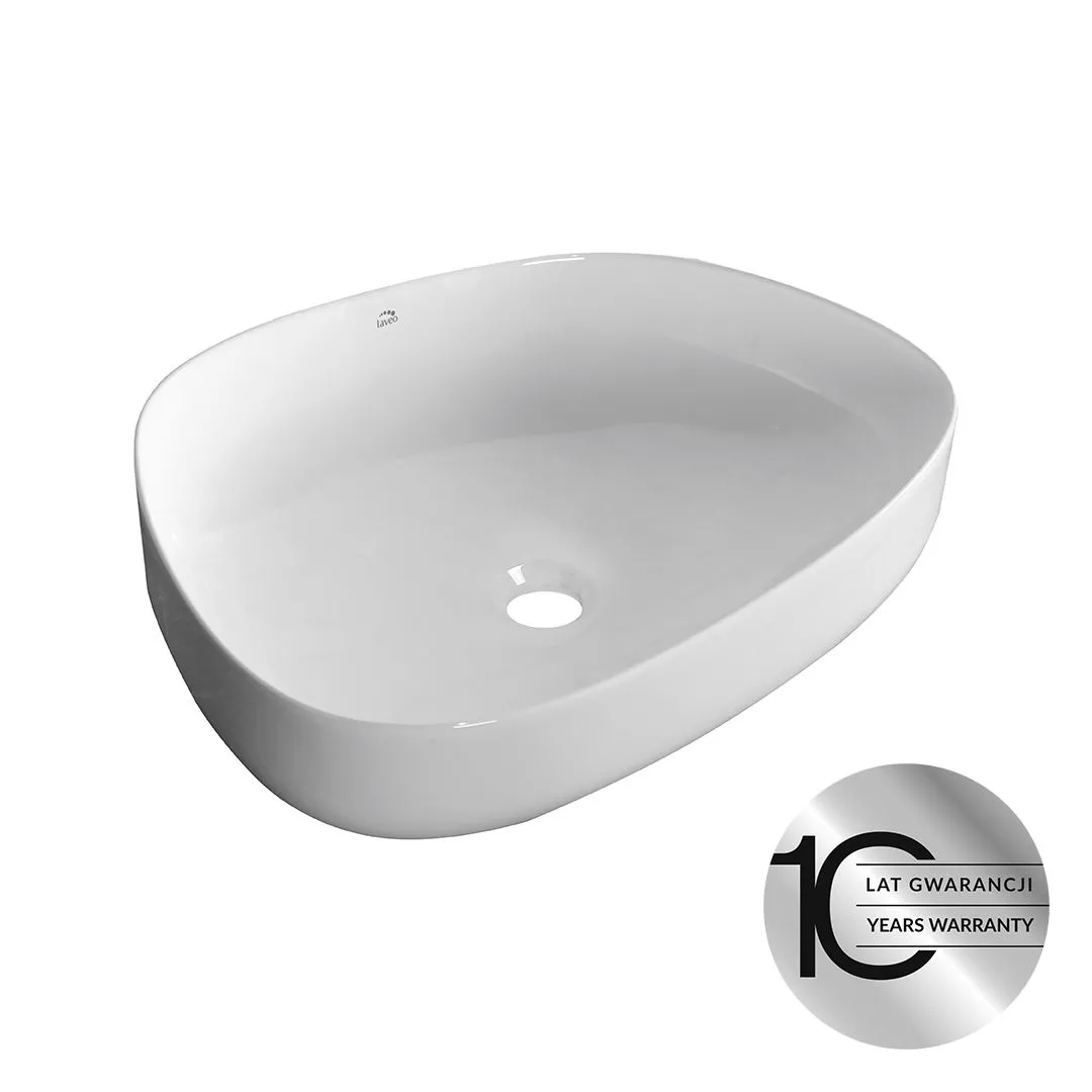 LAVEO Asymmetric VUA 6248 umywalka nablatowa ceramiczna