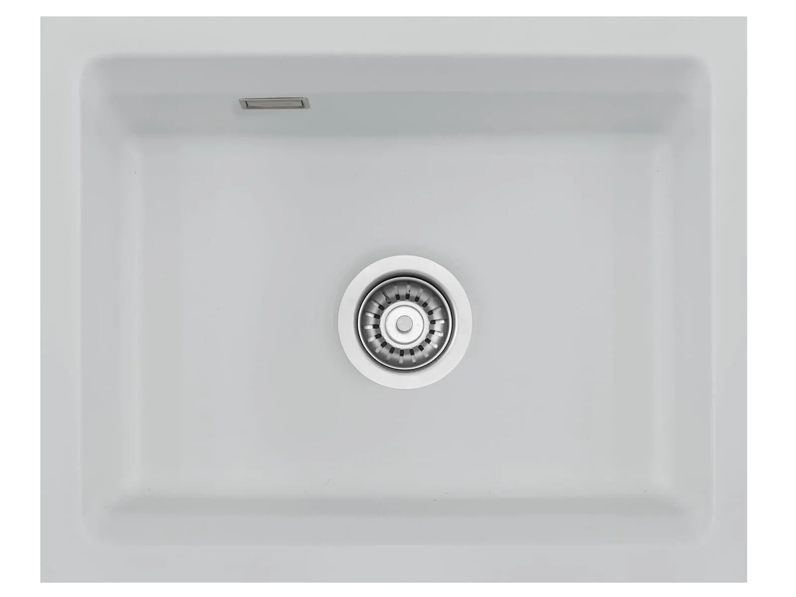 Systemceram Kara 50 U Alu, zlewozmywak ceramiczny, korek manualny