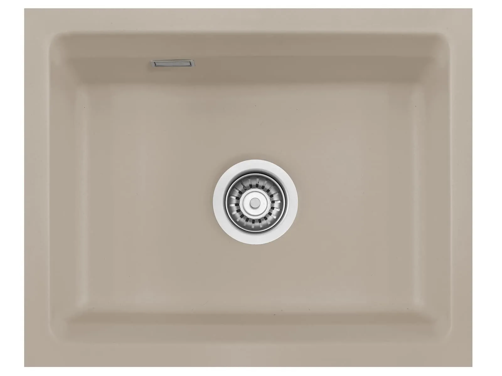 Systemceram Kara 50 U Fango, zlewozmywak ceramiczny, korek manualny