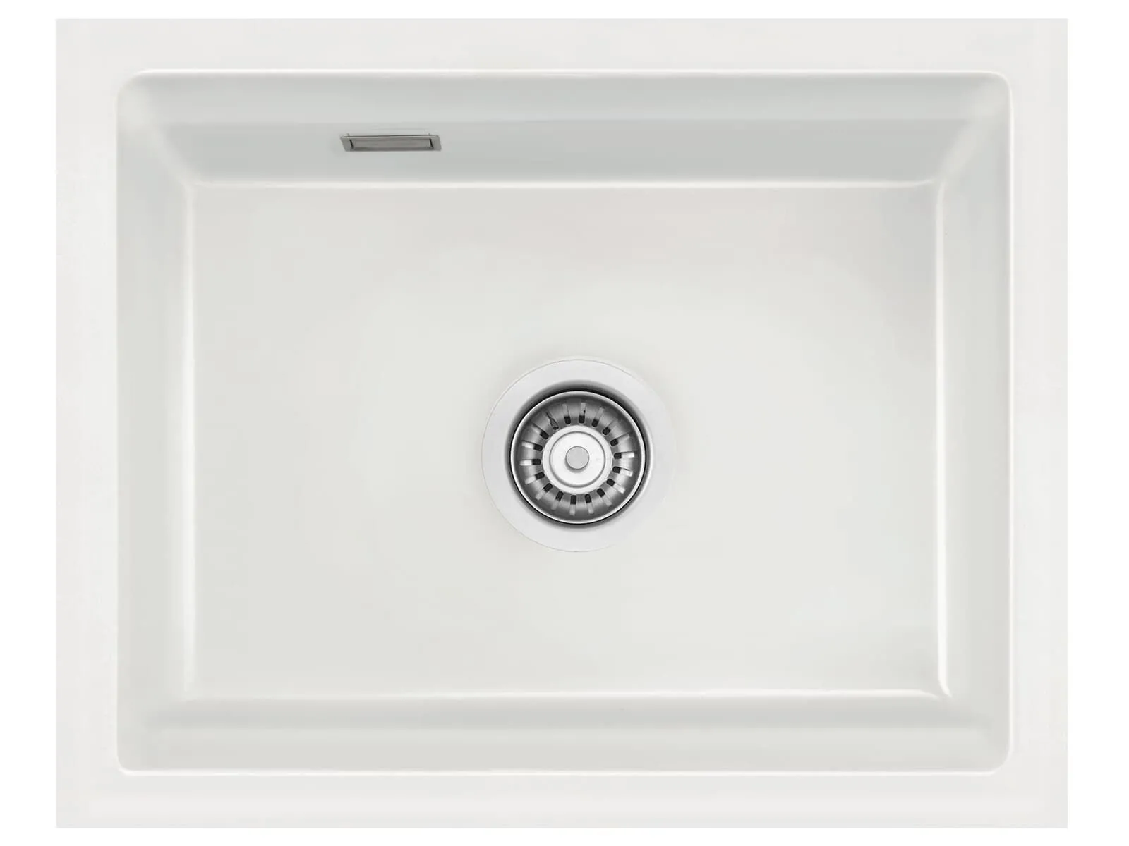 Systemceram Kara 50 U Gronland, zlewozmywak ceramiczny, korek manualny