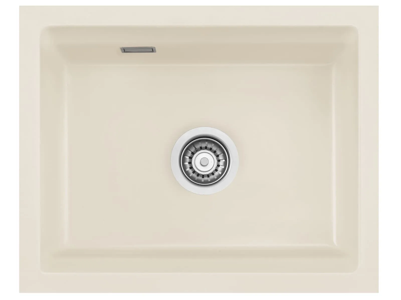 Systemceram Kara 50 U Jasmin, zlewozmywak ceramiczny, korek manualny