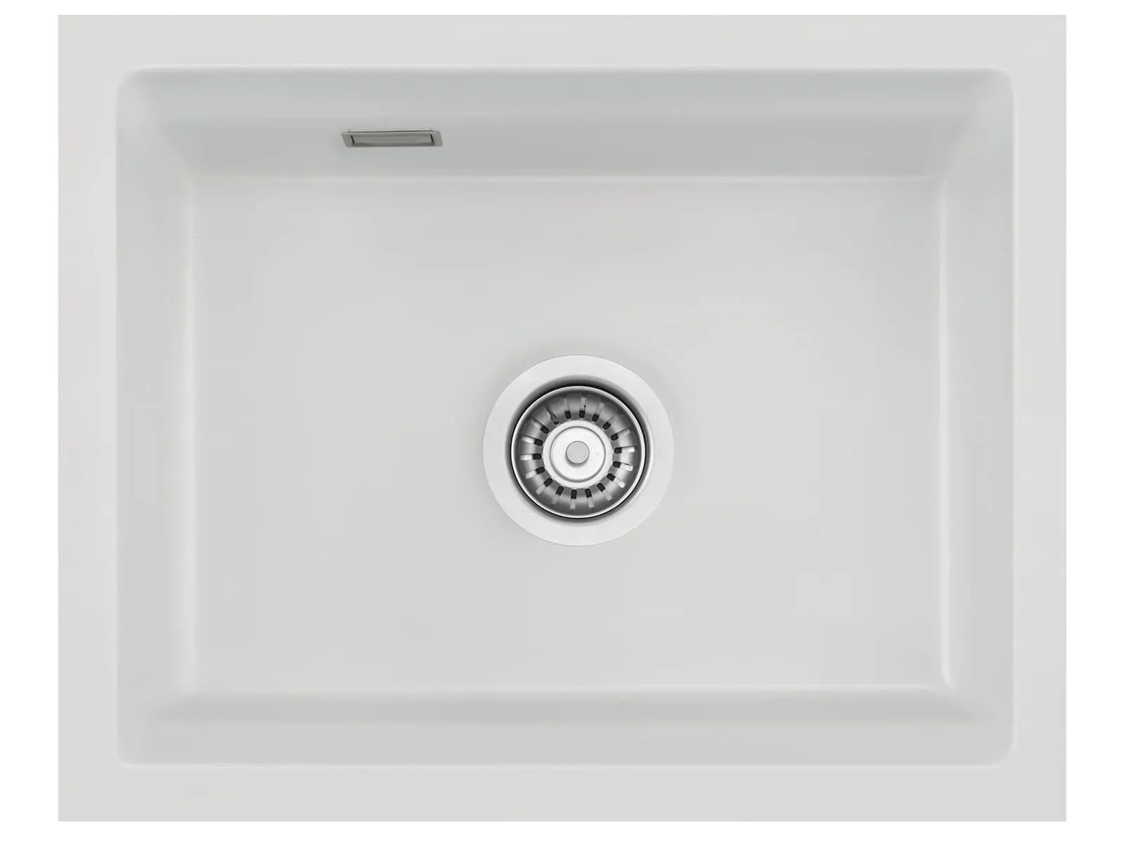 Systemceram Kara 50 U Satin, zlewozmywak ceramiczny, korek manualny