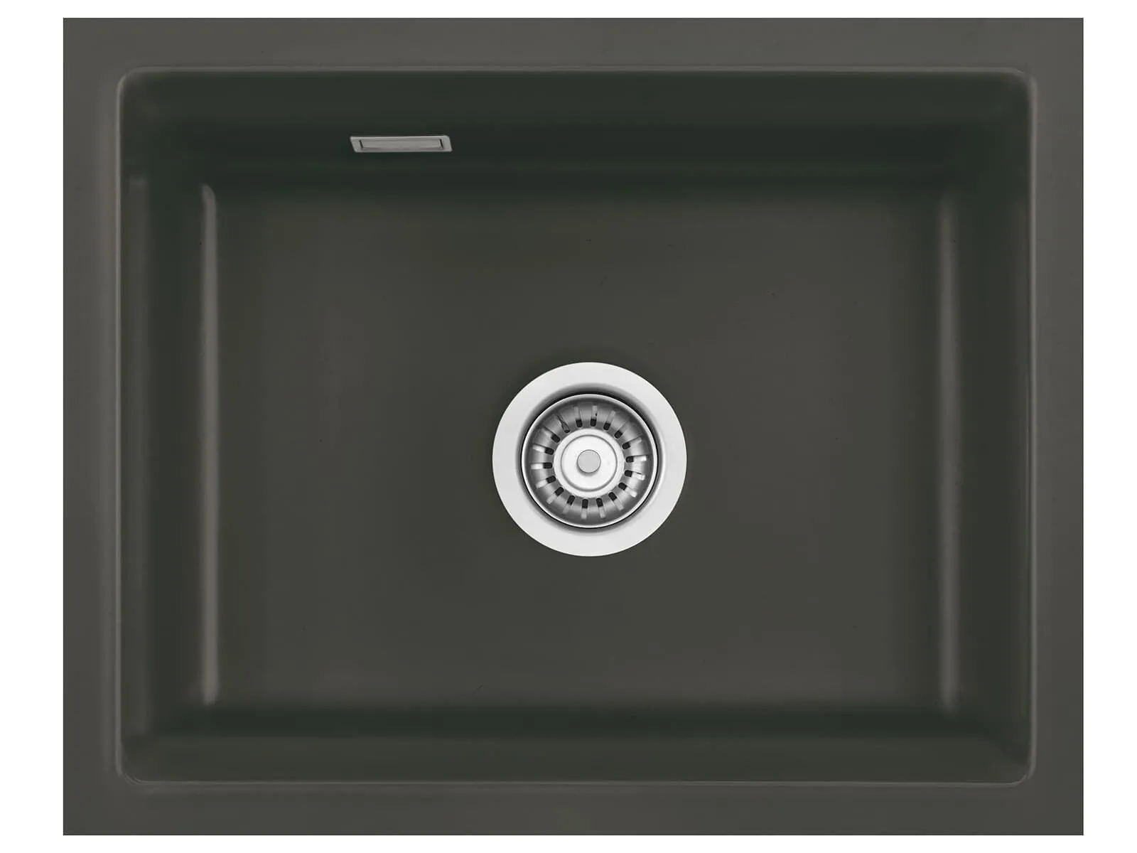 Systemceram Kara 50 U Schiefer, zlewozmywak ceramiczny, korek manualny