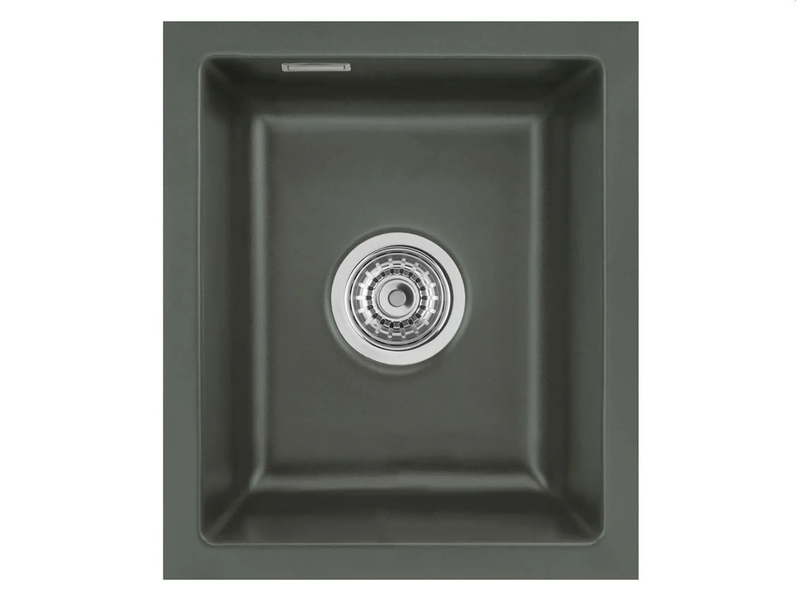 Systemceram Mera 32 U Lava, zlewozmywak ceramiczny, korek manualny