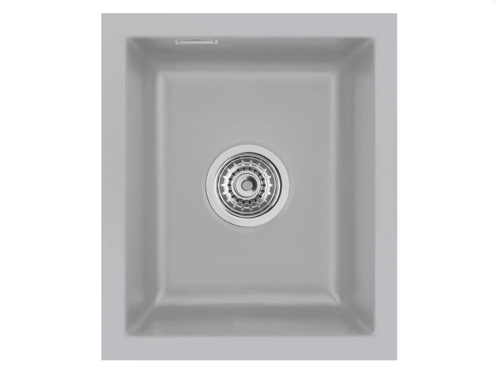 Systemceram Mera 32 U Titan, zlewozmywak ceramiczny, korek manualny