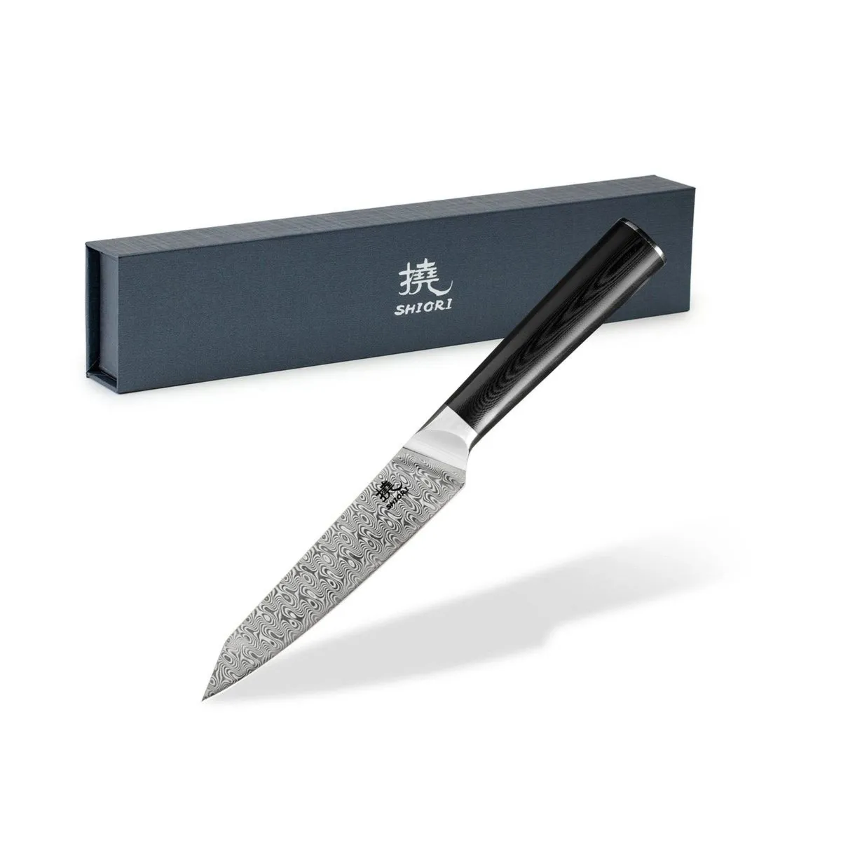 Nóż do krojenia małych i średnich produktów Shiori 撓 Yasashi-sa Murō wielowarstwowa stal damasceńska