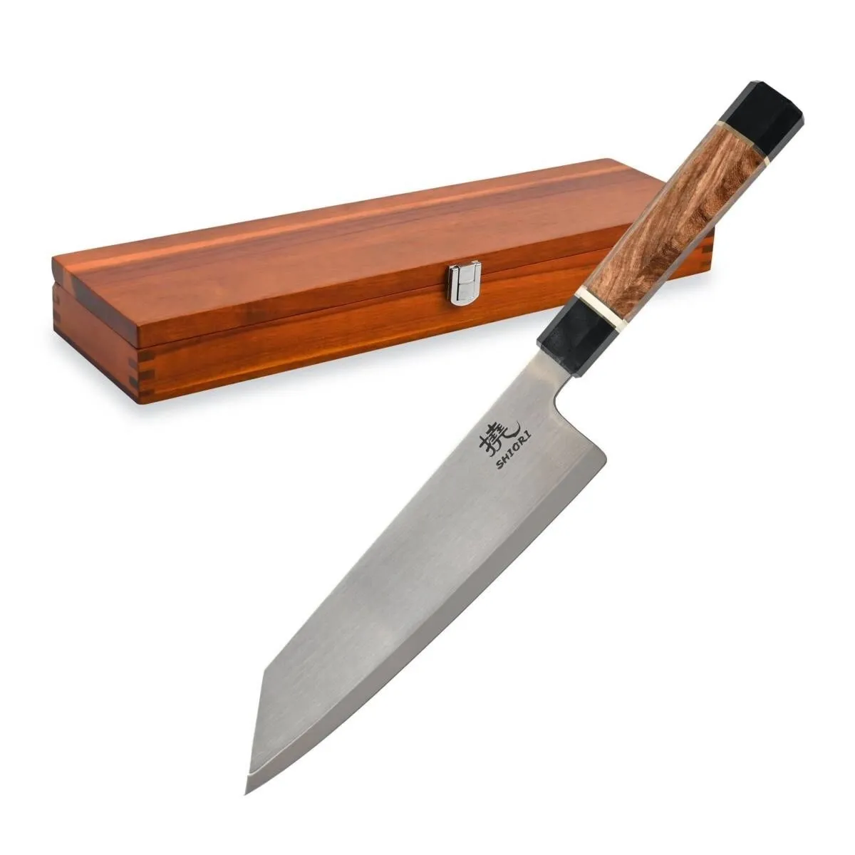 Klasyczny nóż szefa kuchni Shiori 撓 Orību  Sifu wielowarstwowa stal damasceńska