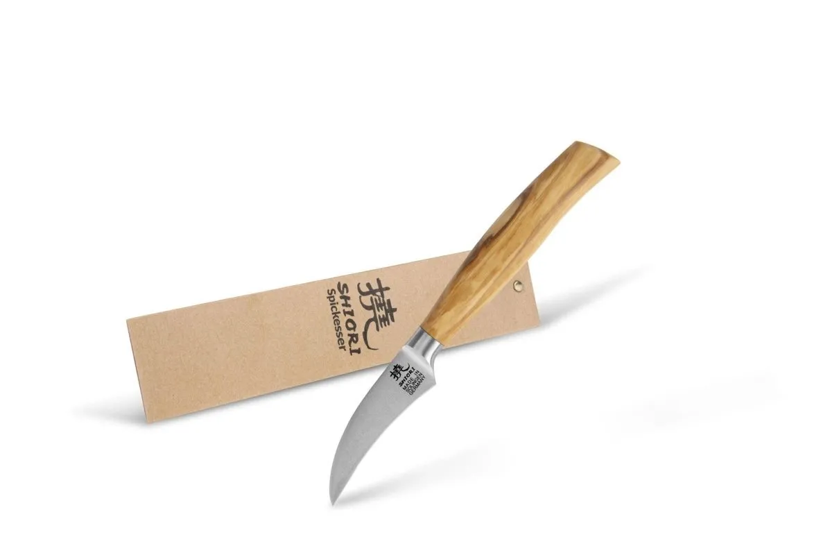 Nóż do owoców i warzyw Shiori 撓 Shōto by Jakub Suchta precyzyjny, mały, wielowarstwowa stal damasceńska