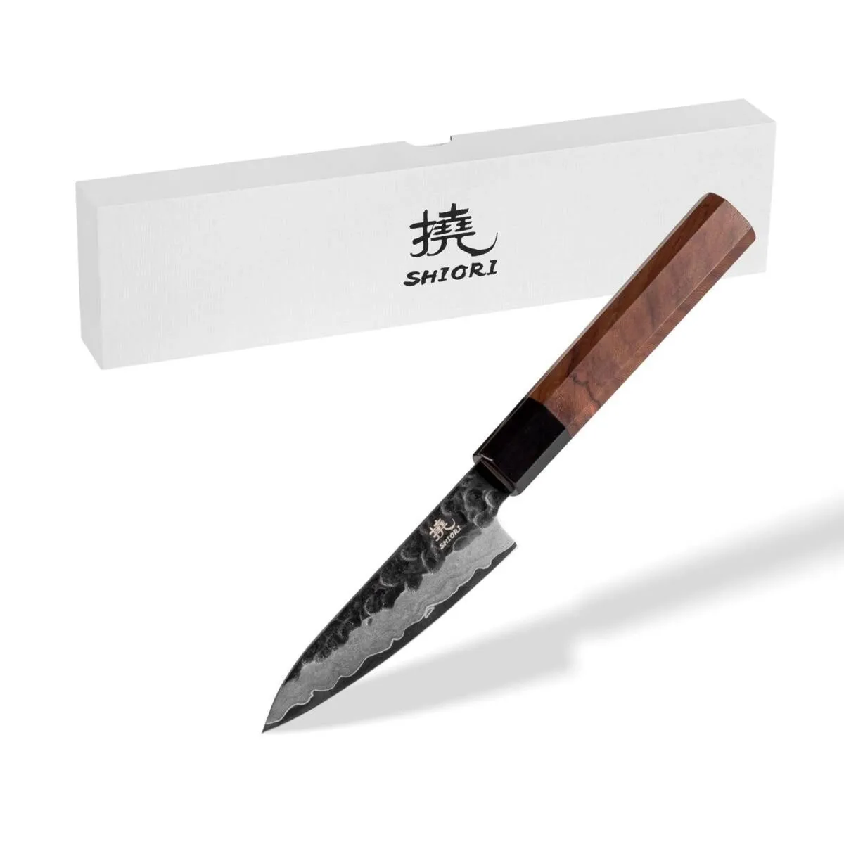 Nóż do owoców i warzyw Shiori 撓 Shōto by Jakub Suchta precyzyjny, mały, wielowarstwowa stal damasceńska