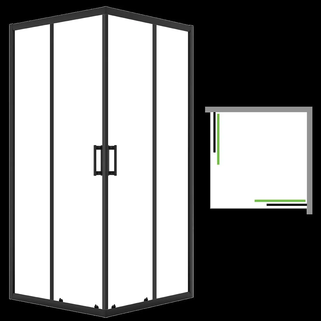 LAVEO Desna - kabina natryskowa kwadratowa 80x80 cm