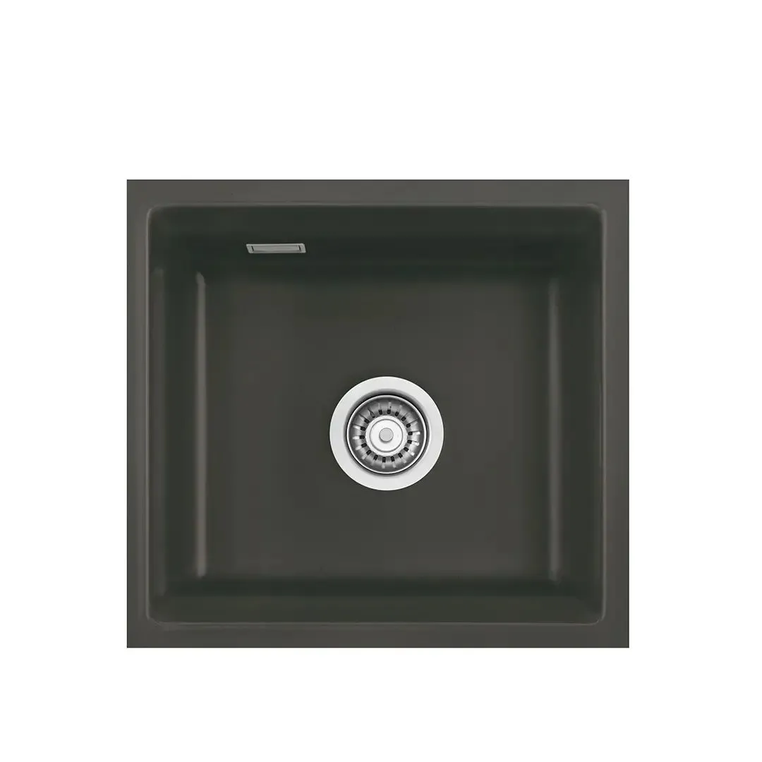 Systemceram Kara 42 U Schiefer, zlewozmywak ceramiczny, korek manualny