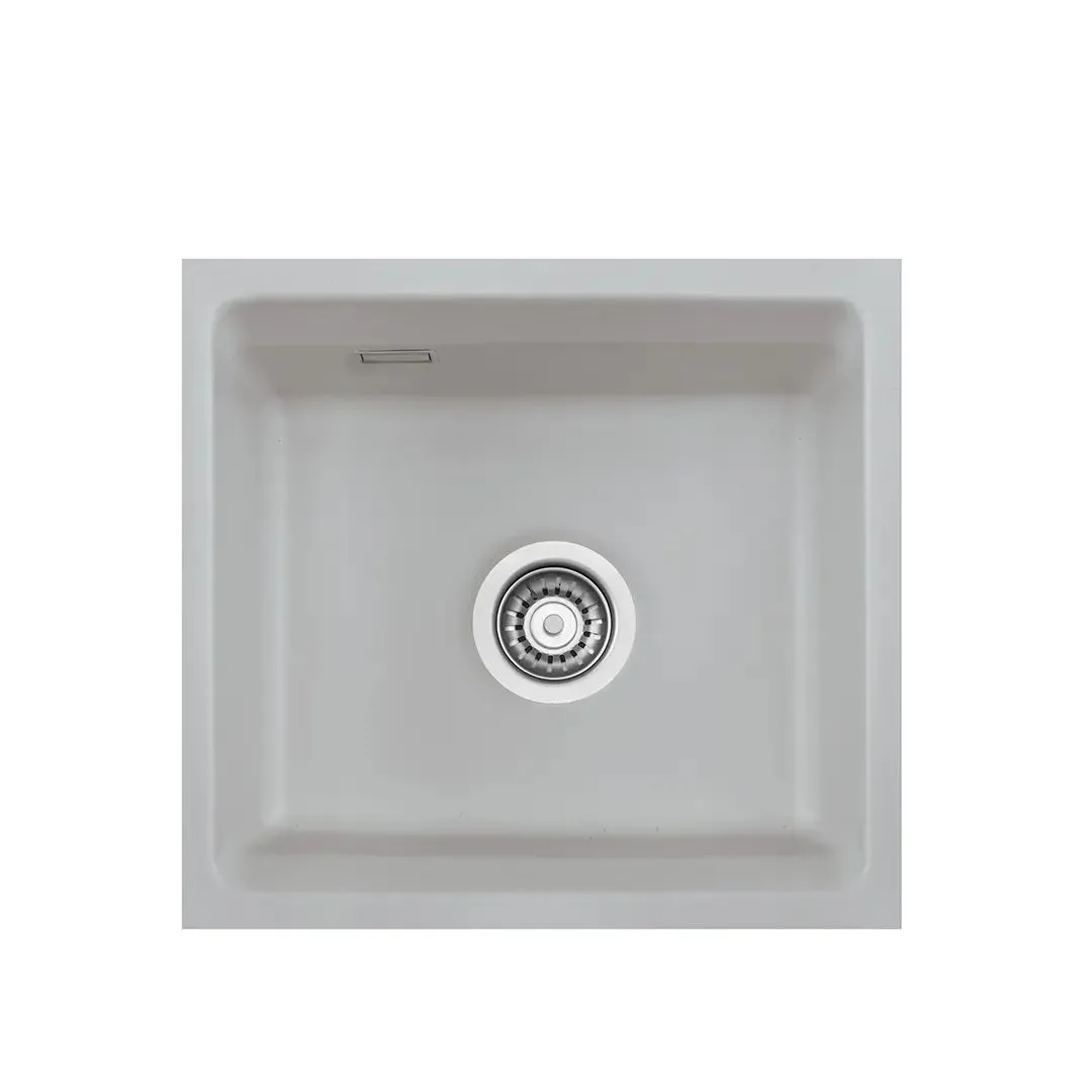 Systemceram Kara 42 U Titan, zlewozmywak ceramiczny, korek manualny