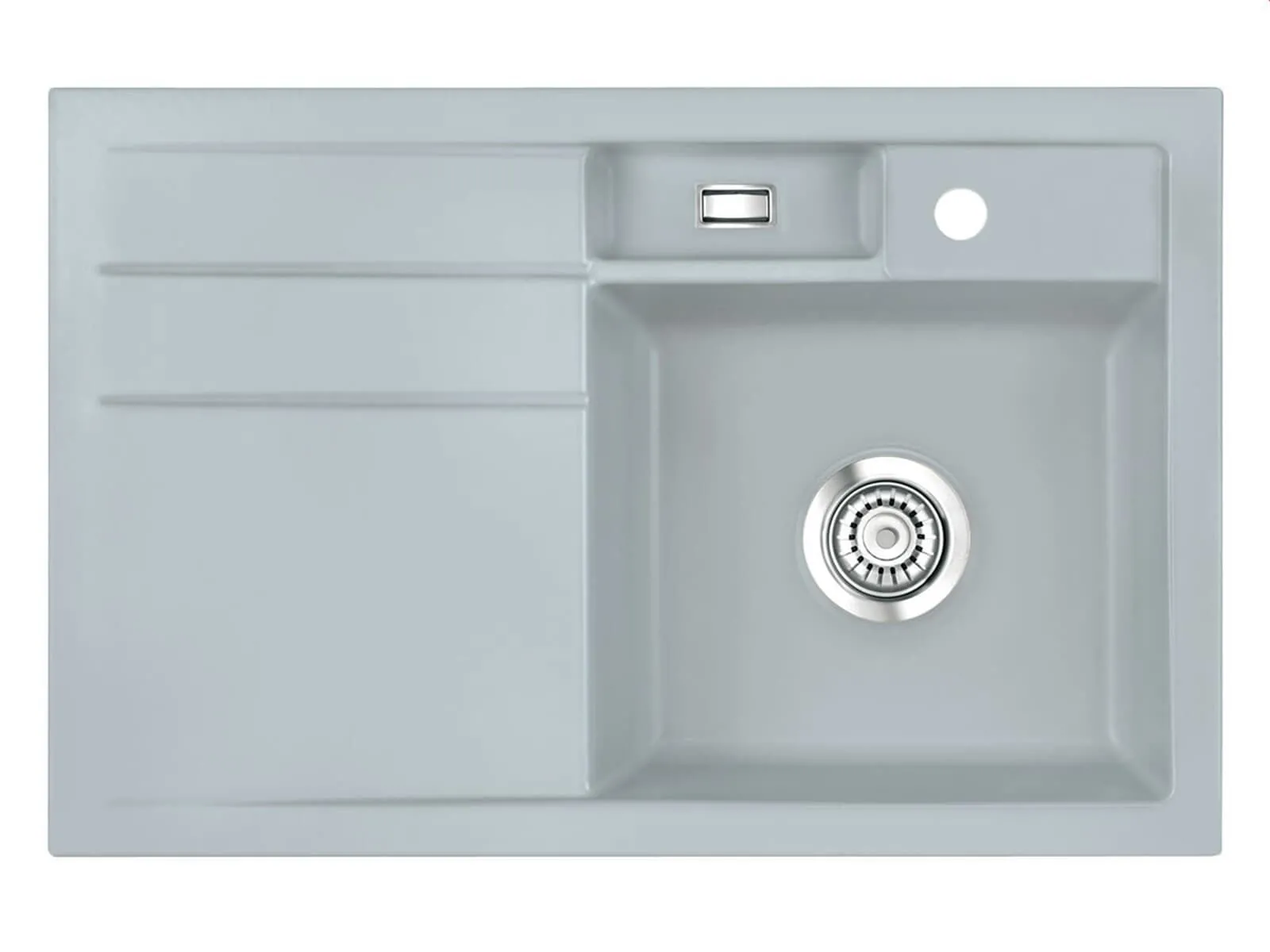 Systemceram BELA 78 Titan, zlewozmywak ceramiczny, korek manualny