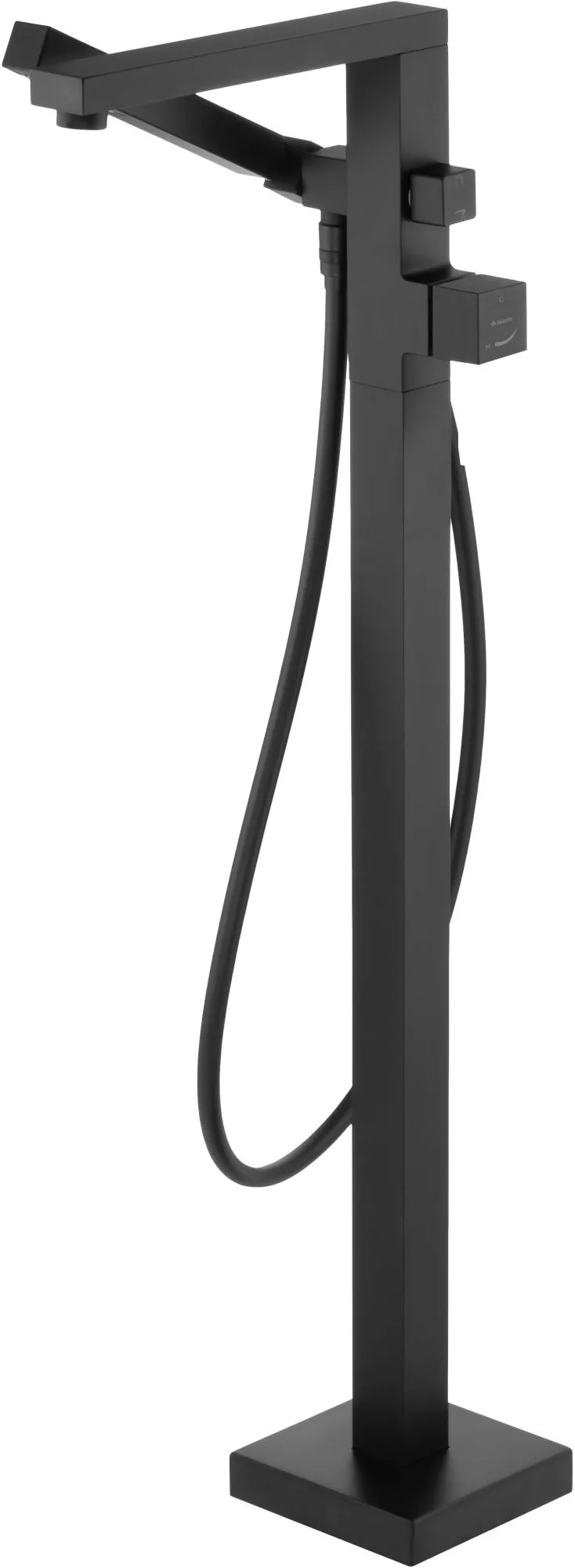 Deante BQL_N17M Bateria wannowa wolnostojąca z zestawem prysznicowym