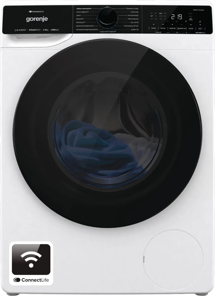 Gorenje Wolnostojące pralka, 8 kg, 1400 obr/min